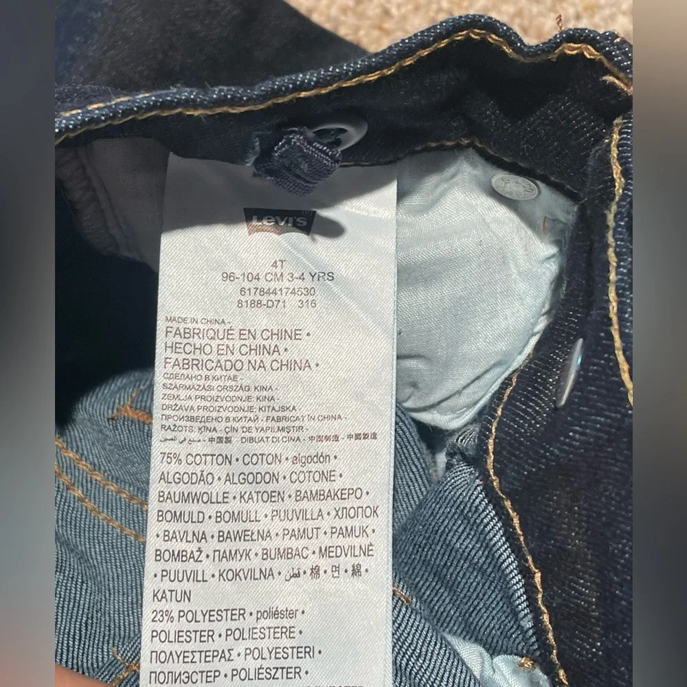Levi’s | Boys 511 Performance Slim Denim Jeans | Size 4T | NWOT - Picture 3 of 4